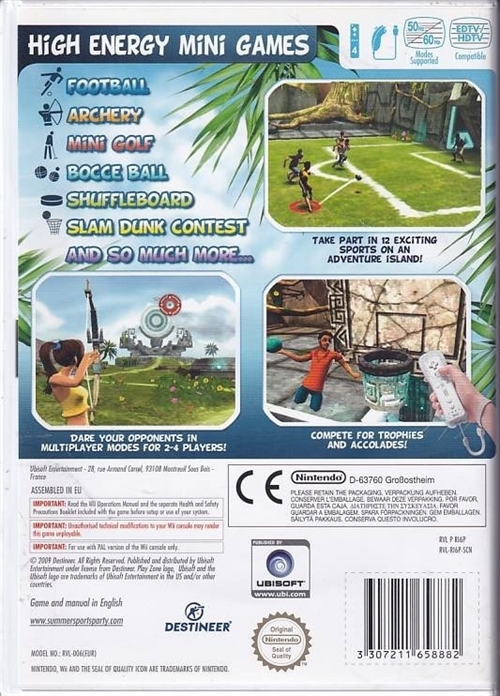 Summer Sports Party - Wii (B Grade) (Genbrug)